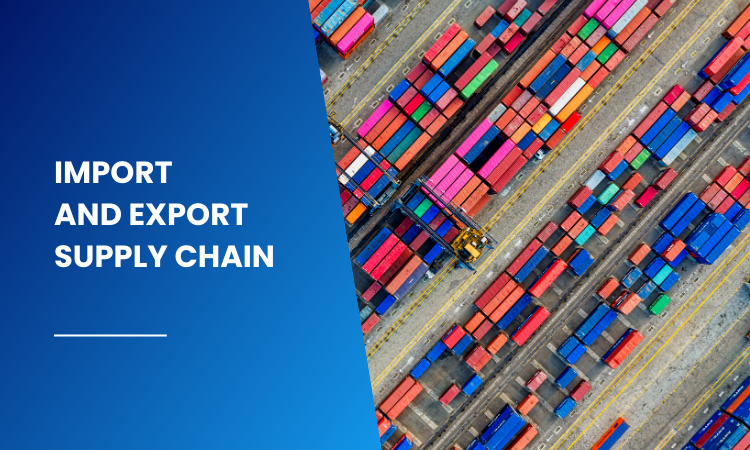 Image showing import export supply chain